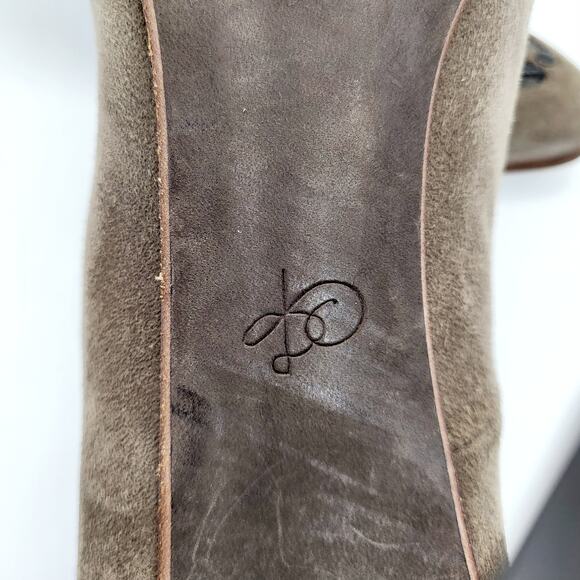 Vintage Proenza Schouler Brown Suede Patent Leather Cut-out Heels Women's Sz 8.5 - Picture 8 of 11